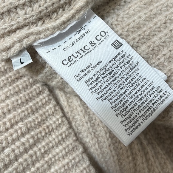 Celtic & Co. Sweater Colourblock Turtleneck Size L - Picture 11 of 13